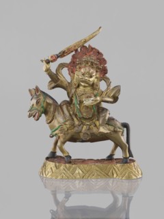 Palden Lhamo, Tibetan Buddhist figural sculpture dharmapala, 19th century, possibly China or