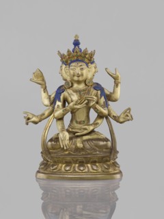 Ushnishavijaya, 19th century, South China, / Tibet, sculpture, height 17.0 cm, width 13.5 cm.