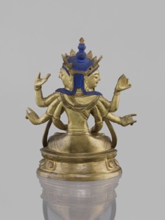 Ushnishavijaya, 19th century, South China, or Tibet, sculpture, height 17.0 cm, width 13.5 cm.