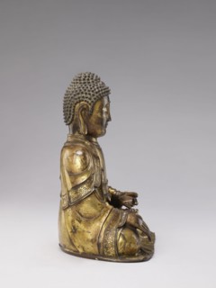Buddha, deposit provenance, militia deposit, Chinese, Qing 1644–1911, Qing style, sculpture,