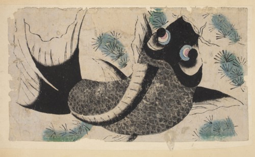 Black carp, unknown author, Chinese art, Chinese culture, fish, carps, nianhua New Year's picture,