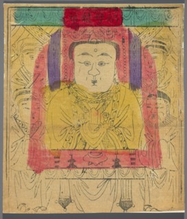 Caregiver of Nursing Mothers, nianhua New Year's picture, early 20th century China, Chinese,