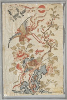 A pair of fenghuang phoenix birds; unknown creator; Chinese art; Chinese culture; visual
