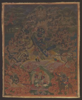 Palden Lhamo Sri Devi, Tibetan Buddhist art, Tibetan, painting thangka, depicting Goddess Palden