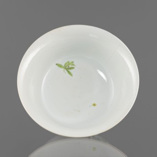 Bowl, Chinese, Qing dynasty, Yongzheng period 1723–1735. Porcelain bowl with semicircular body