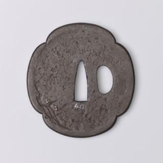 Crossguard tsuba, Kaneie,  school craftsman author. Japanese, Edo period 1603–1868, 18th century.