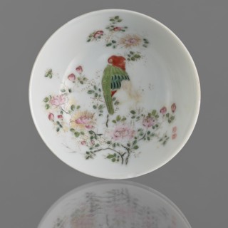 Bowl on a high foot, Chinese art, Chinese culture, Qing 1644–1911, Qing style, ceramics, colored