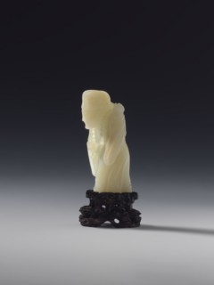 Monk with a rosary around his neck; unknown sculptor; figurine; Chinese; Qing dynasty 1644–1911;