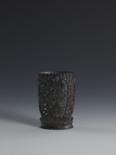 Vase, gift, vase, Chinese art, Chinese culture, Qing 1644–1911, plant ornament, vase made of dark