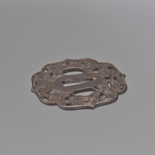 Crossguard tsuba, Chôshû,  school author; Japanese, Edo period 18th century, 1603–1868. Tsuba with