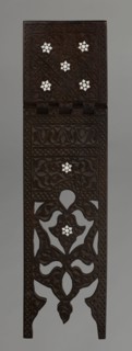 Quran lectern rahla, Islamic art, Turkish, Ottoman dynasty 1299–1922; Quran lectern decorated with