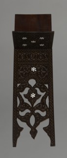 Quran lectern rahla, Islamic art, Turkish, Ottoman dynasty 1299–1922; Quran; decorated with