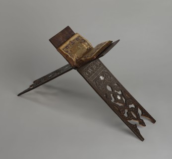 Quran lectern rahla, Islamic art, Turkish, Ottoman dynasty 1299–1922; Quran lectern decorated with