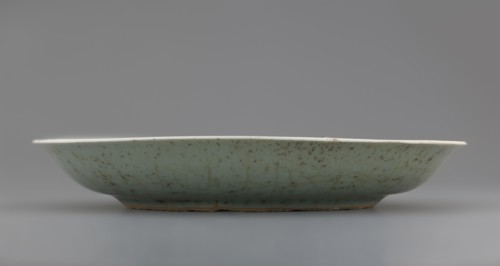 Plate, Chinese art, Chinese culture, Qing dynasty 1644–1911, Qing style, inscriptions, lotuses,
