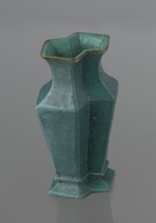 Vase, Qing style, ceramics, Chinese, Qing 1644–1911, 19th century, China; vessel; height 11.6 cm,