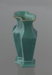 Vase, 19th century, China; Qing dynasty; Chinese ceramics. Covered with a turquoise glaze with