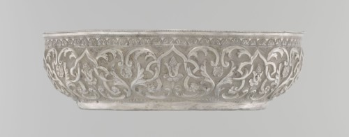 Bowl, purchase provenance noted, Islamic art, Turkish, Ottoman dynasty 1299–1922, geometric motifs