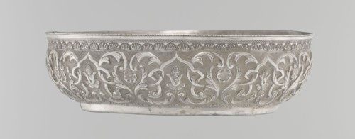 Bowl, purchased provenance noted, Islamic art, Turkish, Ottoman dynasty 1299–1922, geometric motifs