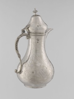 Teapot with a lid, Islamic art, Turkish, Ottoman dynasty 1299–1922, beverages, teapot, geometric