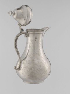 Teapot with a lid; maker, 19th century; Ottoman dynasty 1299–1922; Turkish; vessel for beverages