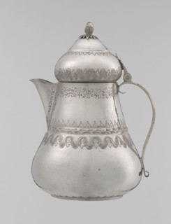 Teapot; maker, 19th century, Turkey Ottoman dynasty, 1299–1922; Islamic art, Turkish; silver