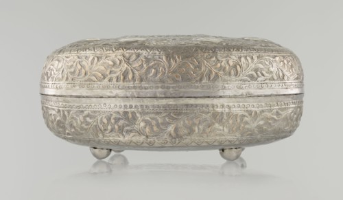 Box with lid; maker, Islamic, Turkish, Ottoman dynasty 1299–1922; 19th century; plant and geometric