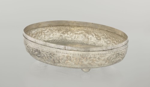 Box with lid, Islamic art, Turkish, Ottoman dynasty 1299–1922, 19th century. Decoration: plant and