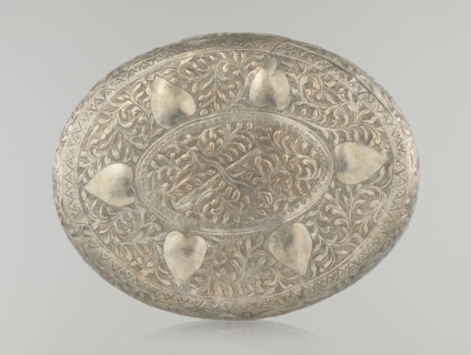 Box with lid, Islamic art, Turkish, Ottoman dynasty 1299–1922, plant motifs, geometric motifs, 19th
