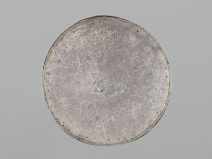 Mirror frame, scrap - purchase provenance; Islamic art; mirror frame with plant motifs and