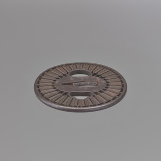 Crossguard tsuba, Tsunetada maker, Japanese, Edo period 19th century. Round tsuba maru gata with a