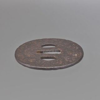 Crossguard tsuba, Kaneie craftsman / school, 18th century Edo Period, 1603–1868, Japan; Fushimi,