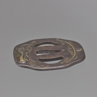 Crossguard tsuba, Jingo Shigenaga ?-1854 and Shimizu fifth master of the Shimizu family makers.