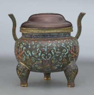 Ding-type incense burner with cover; maker, Chinese; Qing dynasty, Qianlong period 1736–1795;