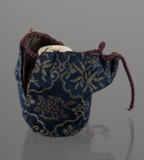 Tea canister chaire of the mimitsuki type, Seto; Japanese, Edo 1603–1868–Meiji 1868–1912; 19th