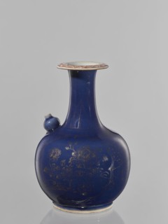 Kendi vessel, Artemisia motif, bottles, ceramics, floral pattern, Chinese art, Qing style