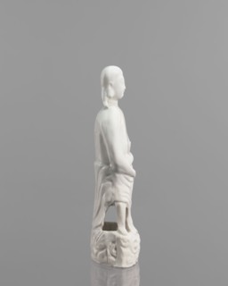 Adam figurine, Chinese, 17th/18th century, sculpture; male half-naked Adam Bible, height 20.3 cm,