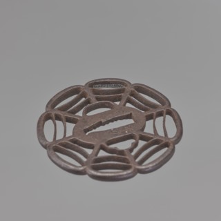 Crossguard tsuba, Tomotsugu; Japanese; Edo period 1603–1868, 19th century ; tsuba, height 8.0 cm,