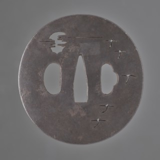Crossguard tsuba, Tetsugendô,  school author, Japanese art, Japanese culture, Edo 1603–1868,