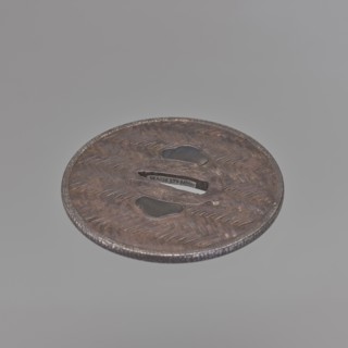 Crossguard tsuba, maker: Tômei signed, unknown provenance; sword crossguard, Japanese, Edo period