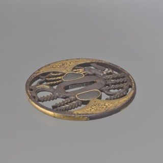 Crossguard tsuba, Japanese, Edo period 1603–1868, early 18th century, weapons — sword crossguard