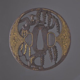 Crossguard tsuba, Japanese, Edo period 1603–1868, early 18th century, weapons — katana sword