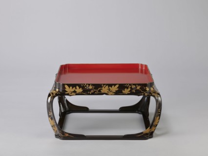 Tray on legs kakeban, gift; Japanese, Edo period early 19th century. One of a set of three tables