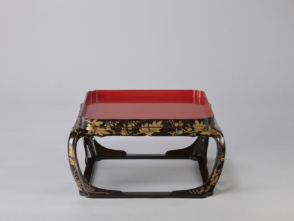 Tray on legs kakeban, gift; Japanese, Edo period early 19th century. One of a set of three tables