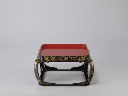 Tray on legs kakeban, gift, Japanese, Edo 1603–1868, early 19th century. One of a set of three