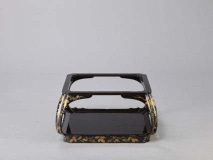 Tray on legs kakeban, Japanese, Edo 1603–1868, early 19th century. One of a set of three tables