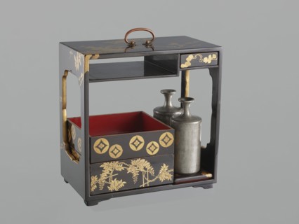 Portable picnic set sagejûbako, Japanese; Edo 1603–1868–Meiji 1868–1912, 19th century. Rectangular
