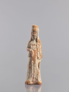 Standing woman figure - tomb figurine, Chinese, ceramics, female figurine, Tang dynasty 618–907,