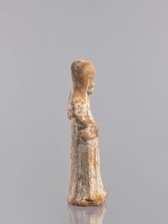 Standing woman figure — tomb figurine; creator, Chinese; ceramics; female figurine; Tang dynasty