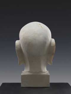 Head of a Luohan arhat, sculpture, Chinese; materials and, Iconography: Luohan/monk Chinese