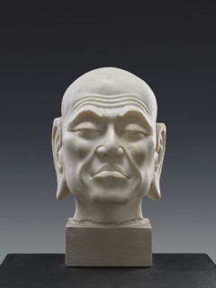 Head of Luohan, creator unknown, Chinese, Qing 1644–1911; subject: arhat/luohan, monk; material: